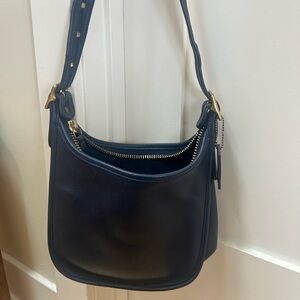RARE Coach Janice Legacy Purse Costa Rica Blue Nickel Hard Wear